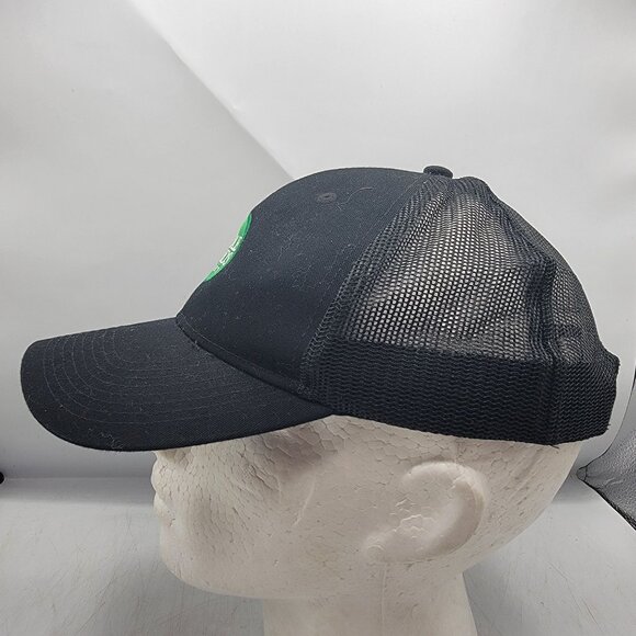 Whole Foods Market Black Green Trucker Hat Work Wear Casual Outdoors Lightweight - Picture 2 of 9